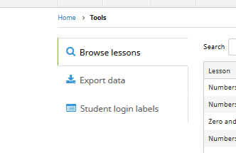 Search lessons